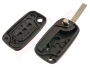 Compatible housing for Renault Clio III remote controls, 2 buttons